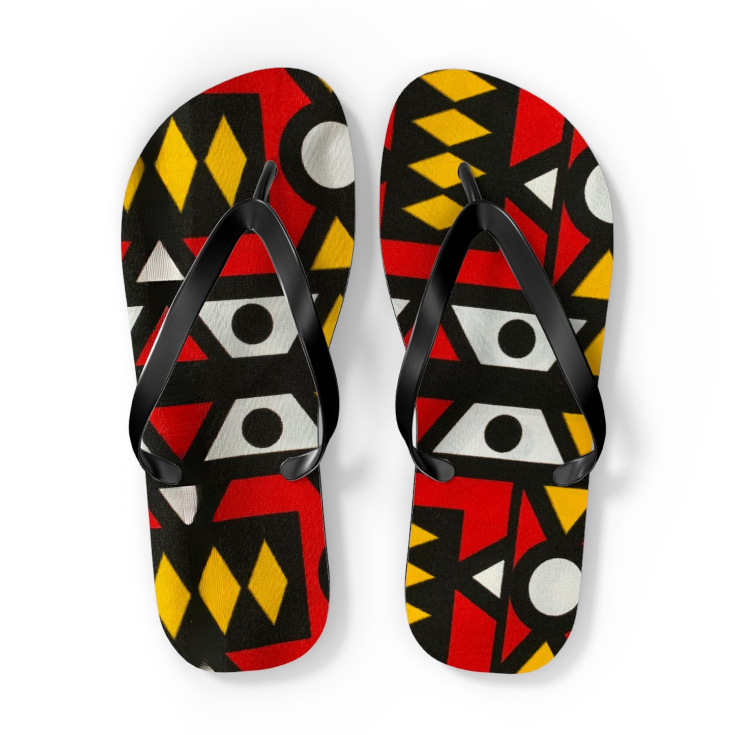 Samacaca African Print Flip Flops