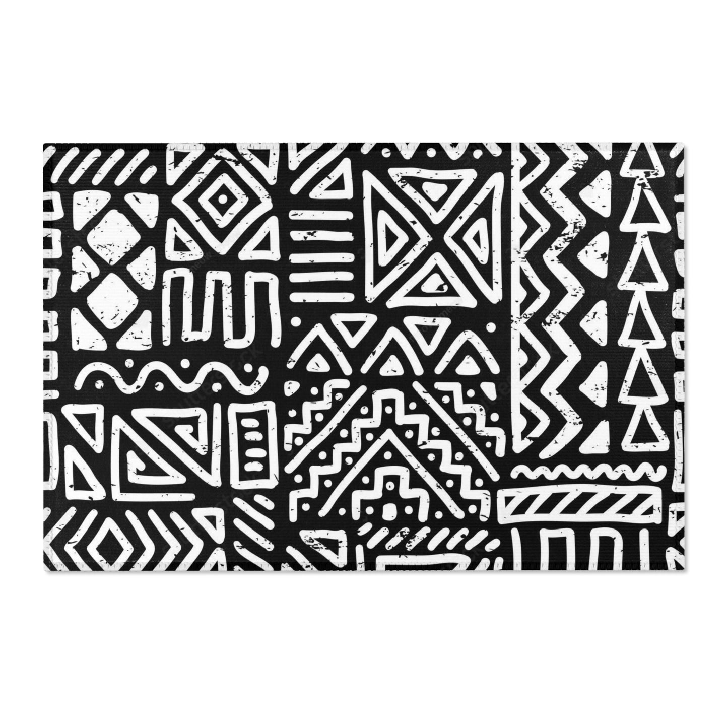 African-Inspired Geometric Print Area Rugs