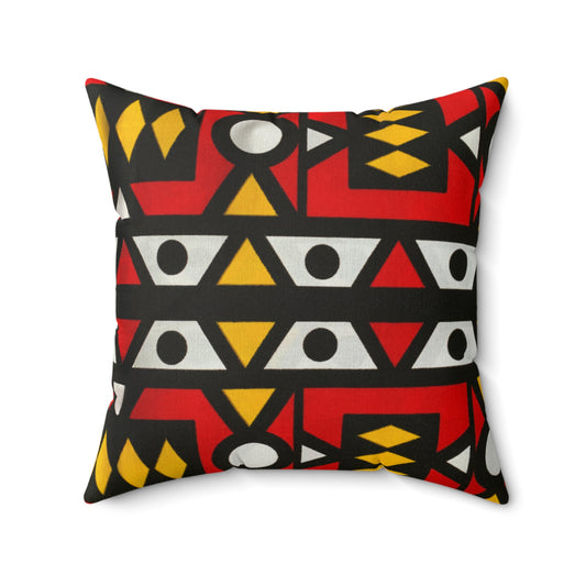 Samacaca African Print Square Pillow