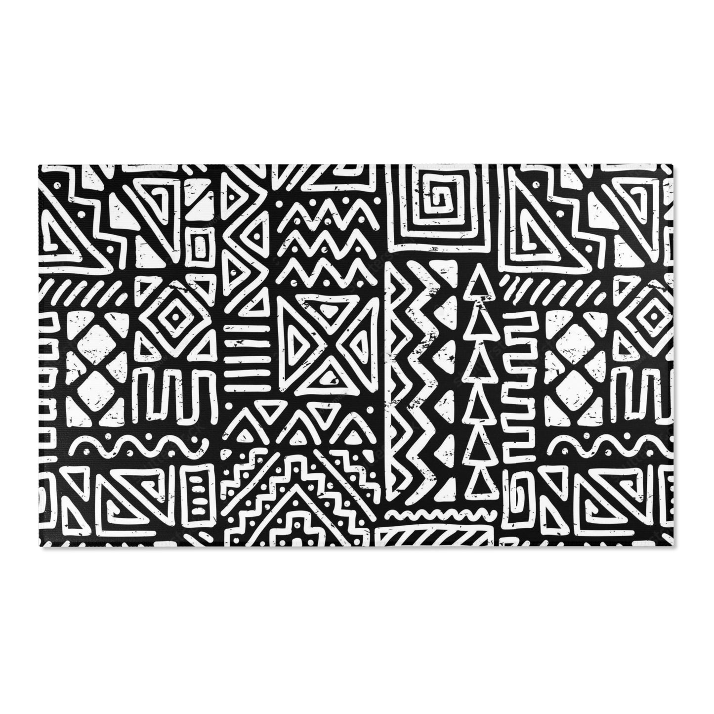 African-Inspired Geometric Print Area Rugs