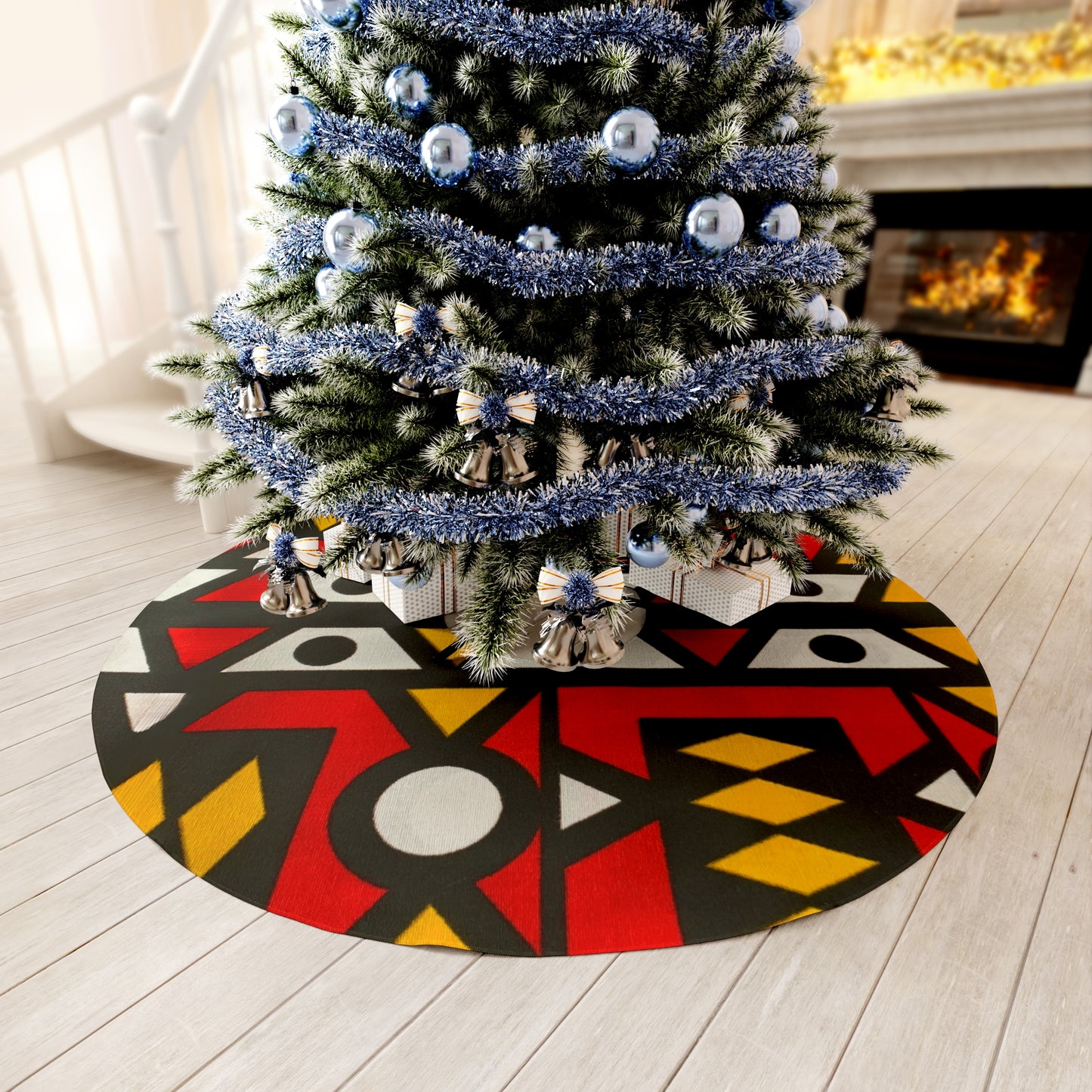 African Print Round Tree Skirt