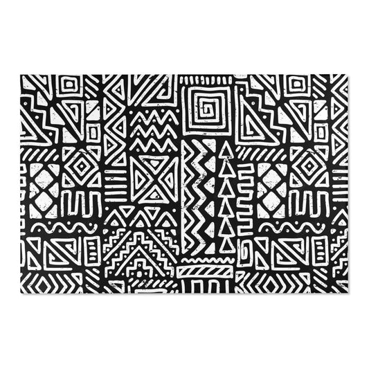 African-Inspired Geometric Print Area Rugs