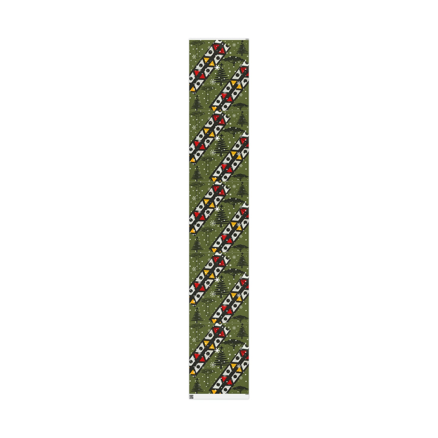 African Christmas Tree Wrapping Paper