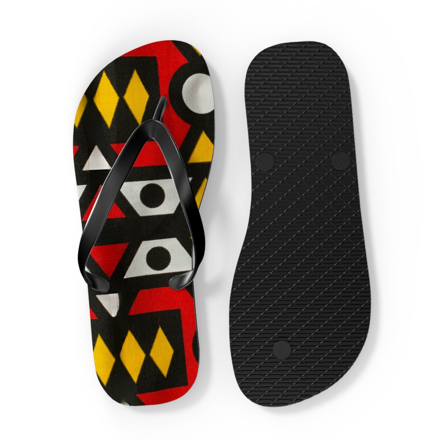 Samacaca African Print Flip Flops