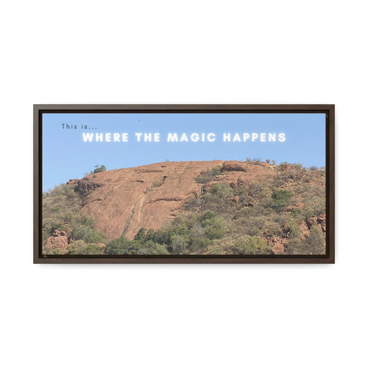 Execution Rock Canvas Wrap with Wooden Frame